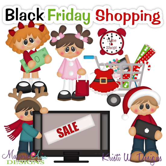 Black Friday Shopping SVG Cutting Files Includes Clipart - Click Image to Close
